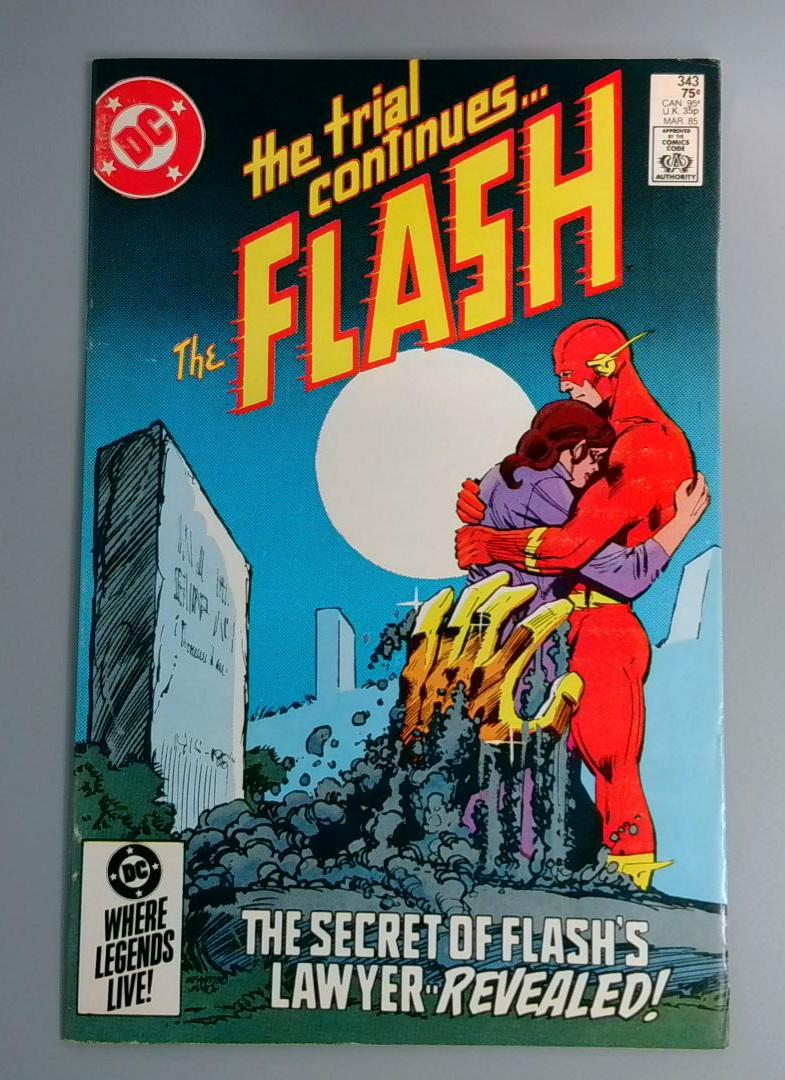 Flash #343, VF+ The Trial Continues, DC Comics, 1985 JR1