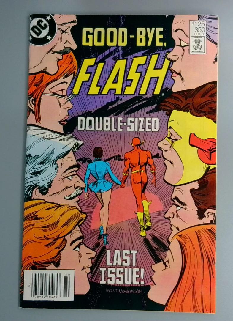 Flash #350, VF+ Last Issue, Newsstand, DC Comics, 1985 JR1
