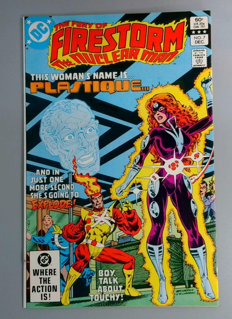 Fury Of Firestorm #7 VF/NM 1st Plastique DC Comics, 1982 JR1