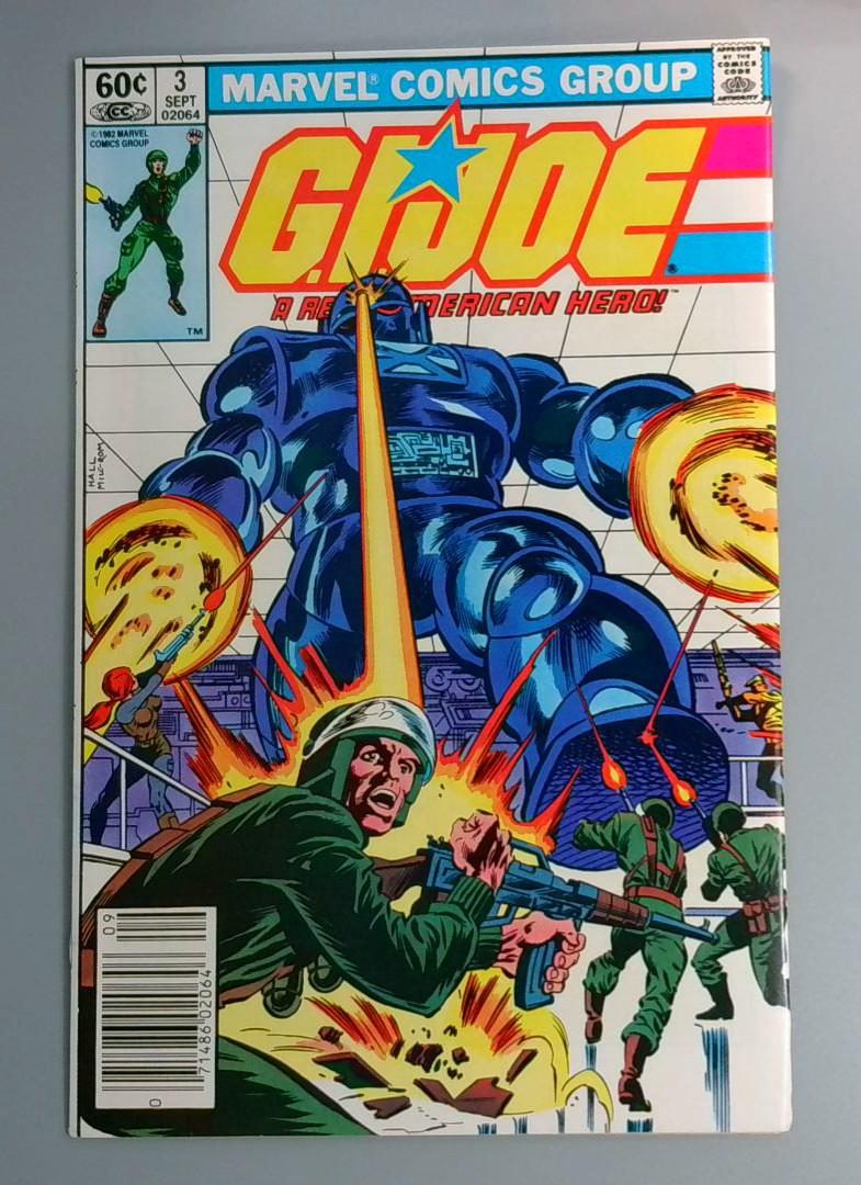 G.I. Joe #3, NM- Newsstand Marvel Comics, 1982 JR1