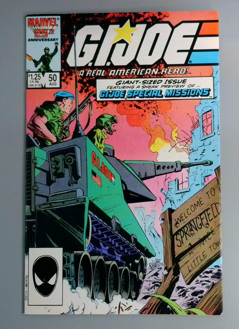 G.I. Joe: A Real American Hero #50, VF/NM Giant-Sized Issue, Marvel, 1986 JR1
