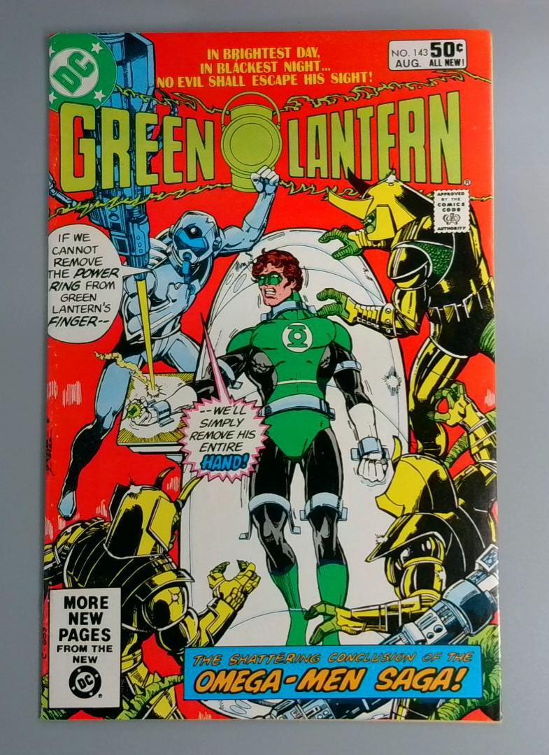 Green Lantern #143, VF+ the Omega-Men Saga, DC Comics, Aug 1981 JR1