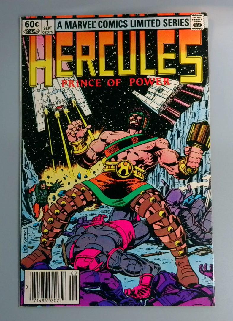 Hercules #1, VF Newsstand Marvel, Sept 1982 JR1