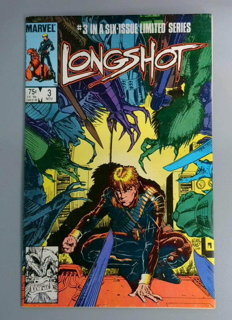 Longshot #3, VF+ 1st Mojo Marvel, 1986 JR1