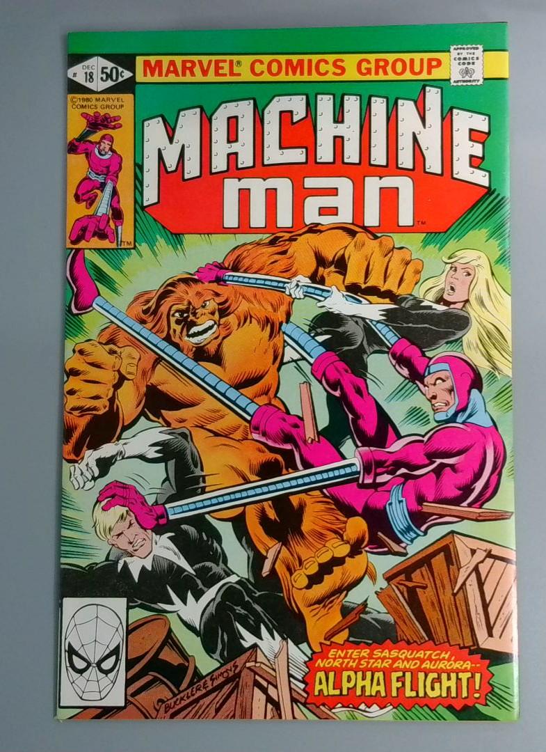 Machine Man #18, NM- Alpha Flight, Marvel Comics, 1980 JR1