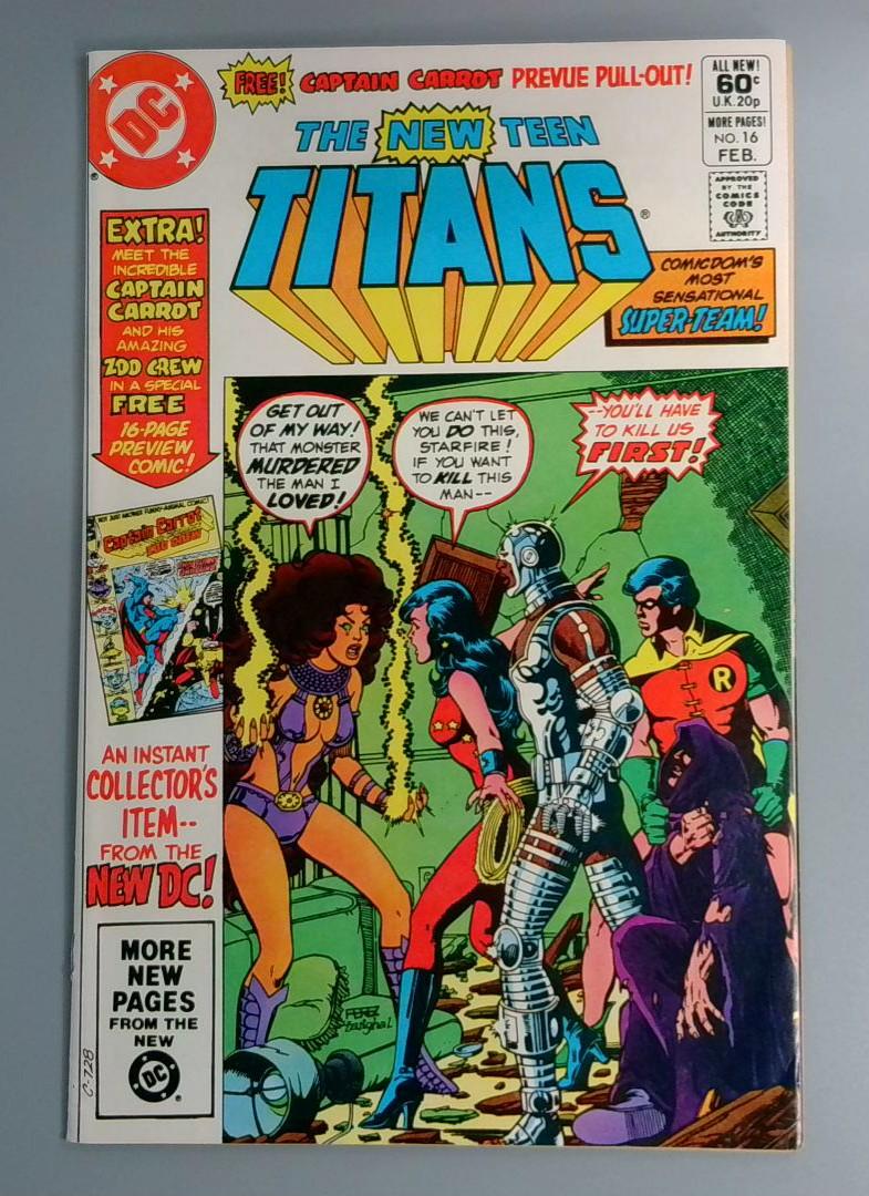 New Teen Titans #16, NM 1st Captain Carrot, DC Comics, 1982 JR1