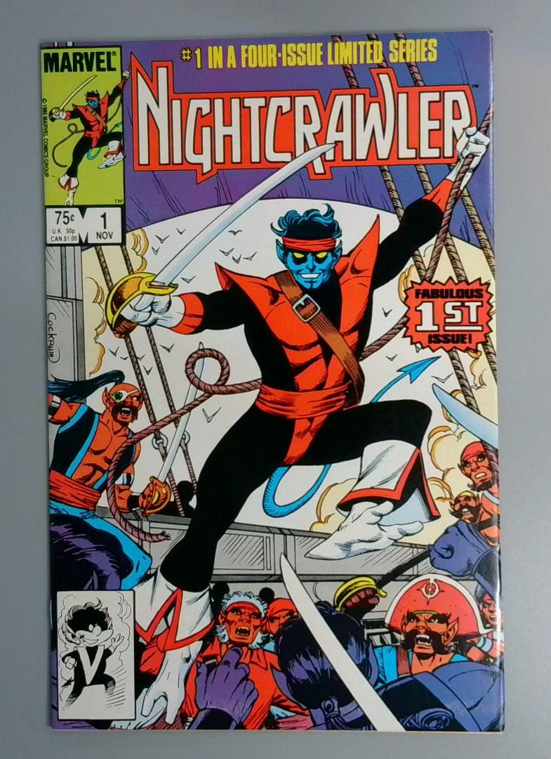 Nightcrawler #1, VF+ 1st Issue Limited Series, Marvel, 1985 JR1