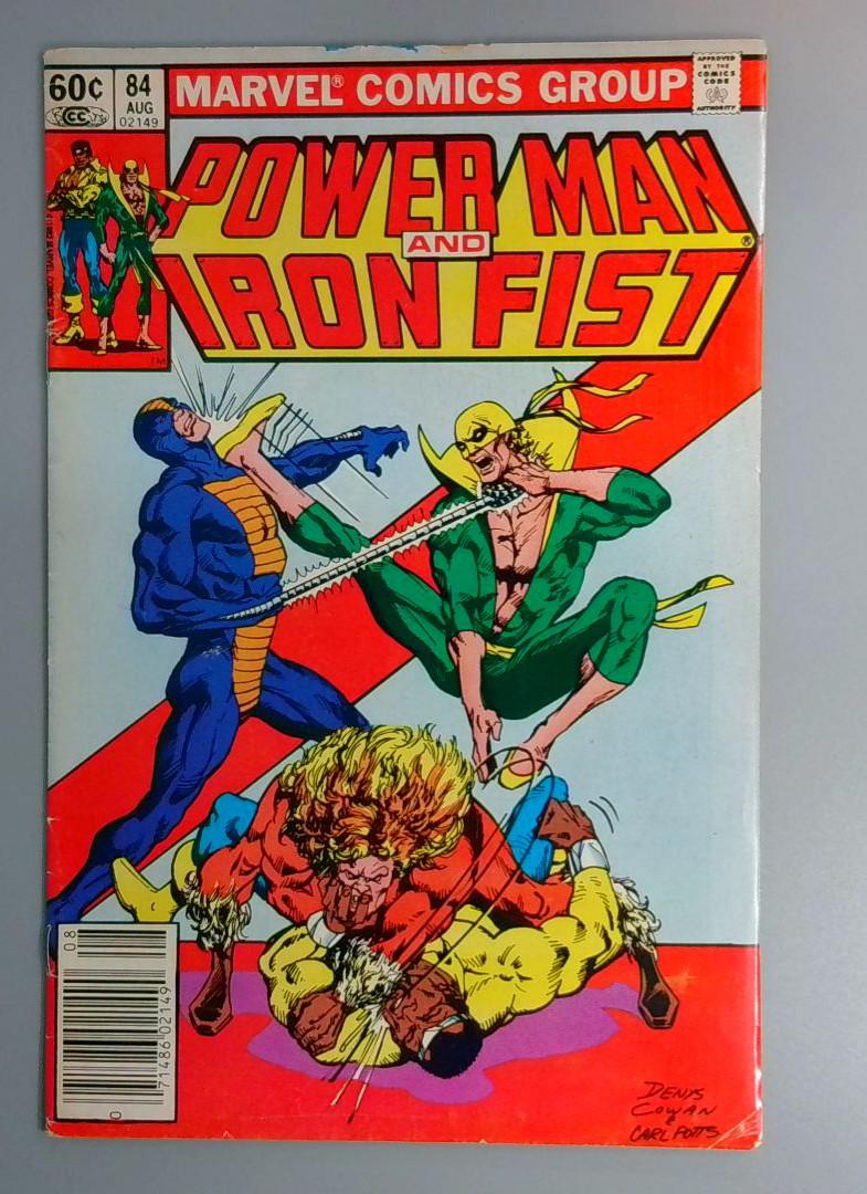 Power Man and Iron Fist #84, 4th Sabretooth Marvel Comics Group, 1982 JR1