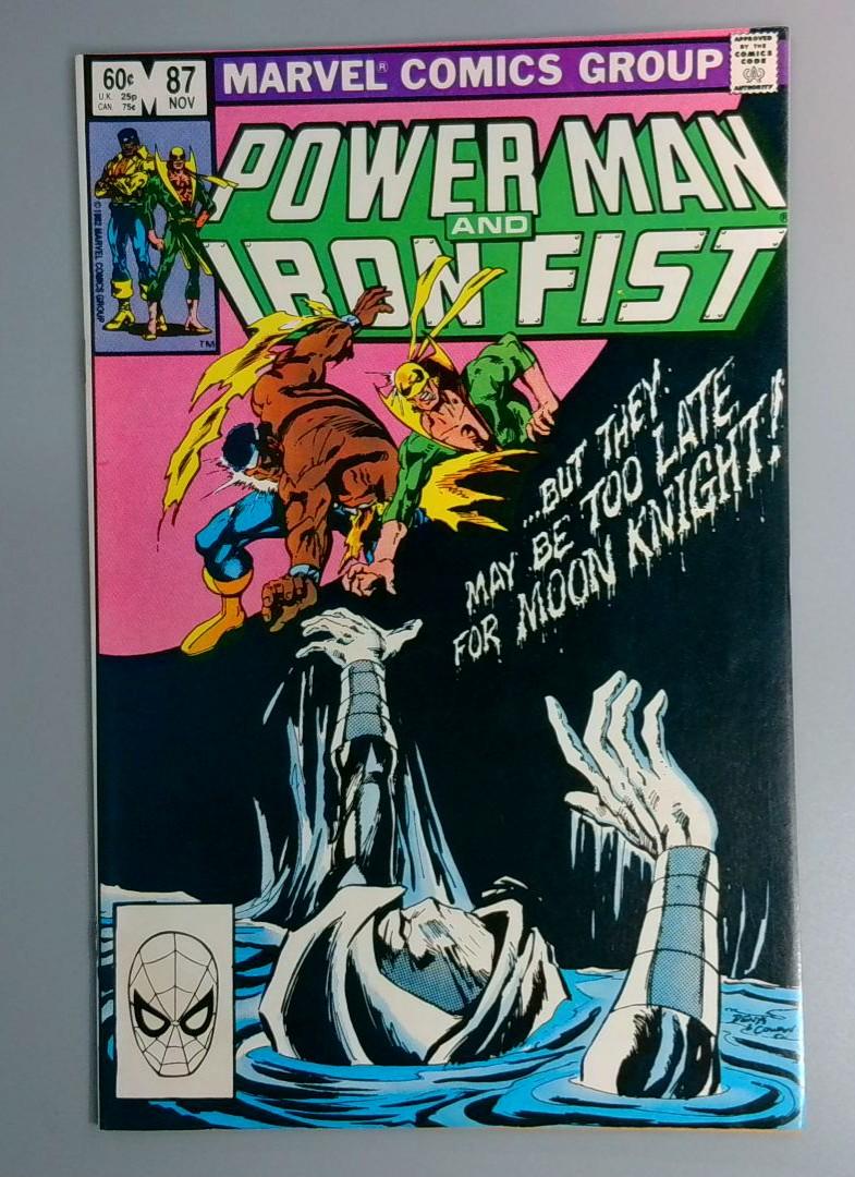 Power Man and Iron Fist #87, NM- Moon Knight Marvel Comics, 1982 JR1