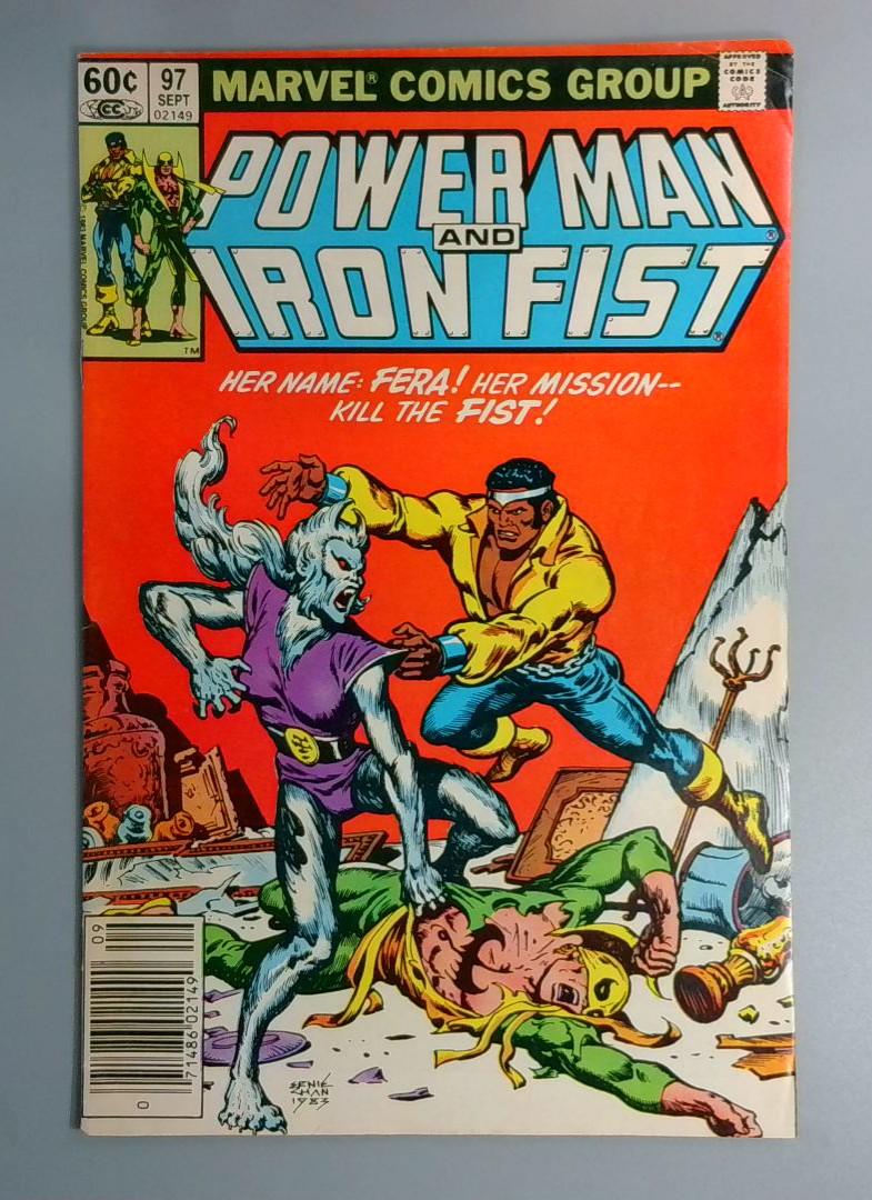 Power Man and Iron Fist #97, 1st Fera Newsstand Marvel Comics, 1983 JR1