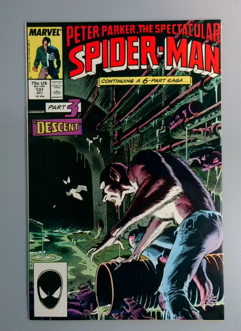 Spectacular Spider-Man #131, NM Kraven's Last Hunt Marvel, 1987 