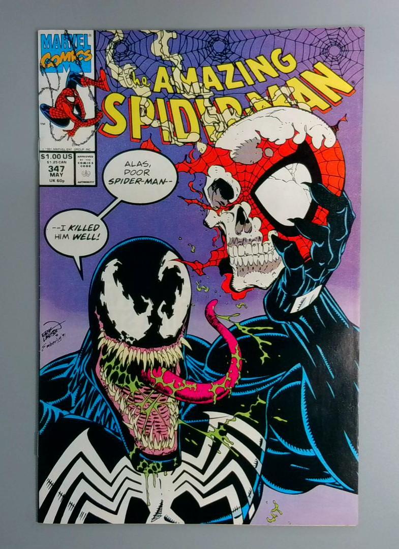 Amazing Spider-Man #347, Venom Cover, Marvel Comics, 1991 JR1