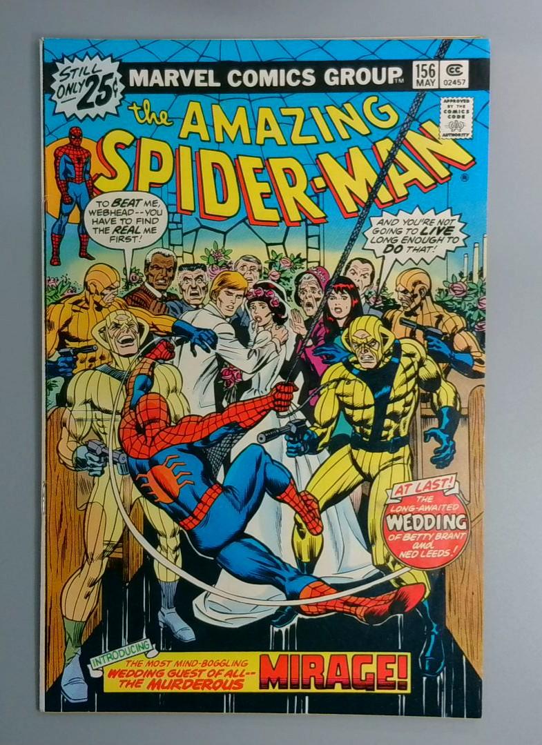 Amazing Spider-Man #156, FN 1st Mirage Marvel Comics, May 1976 JR1