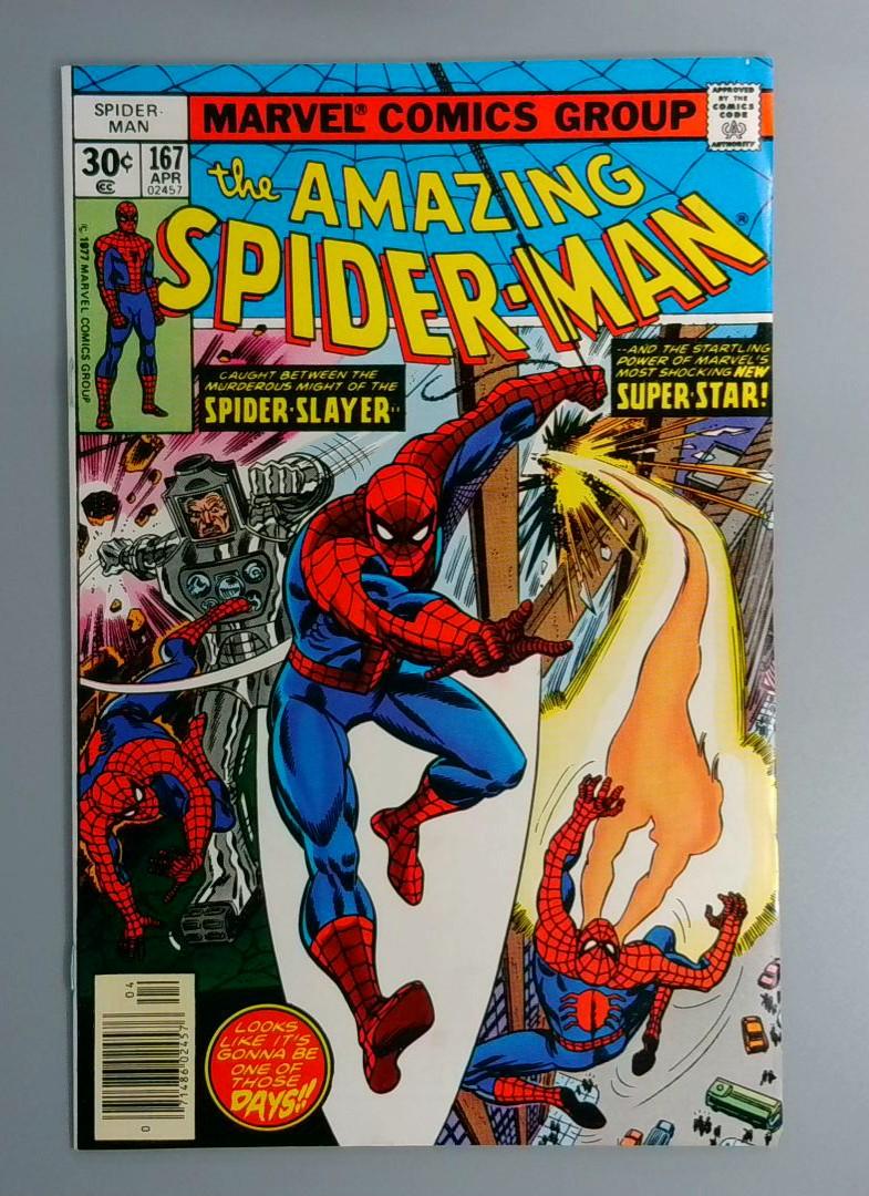 Amazing Spider-Man #167, VF- 1st Will-O-Wisp Marvel Comics Group, 1977 JR1