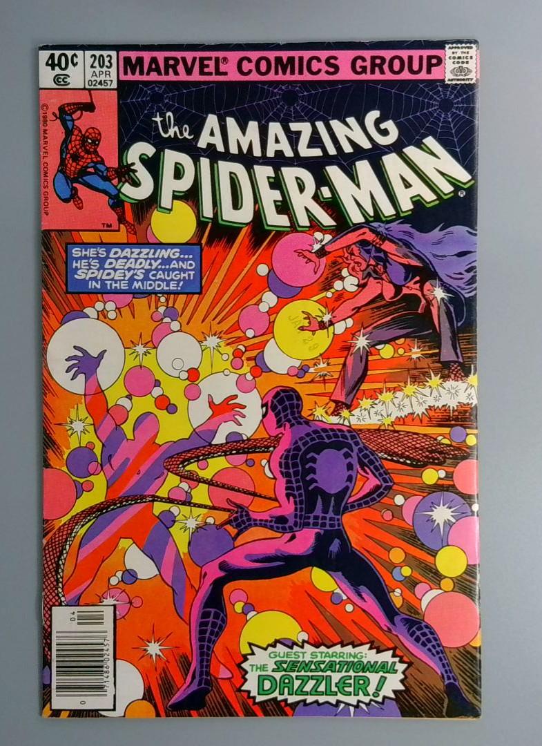 Amazing Spider-Man #203, FN Dazzler, Marvel Comics, 1980 JR1