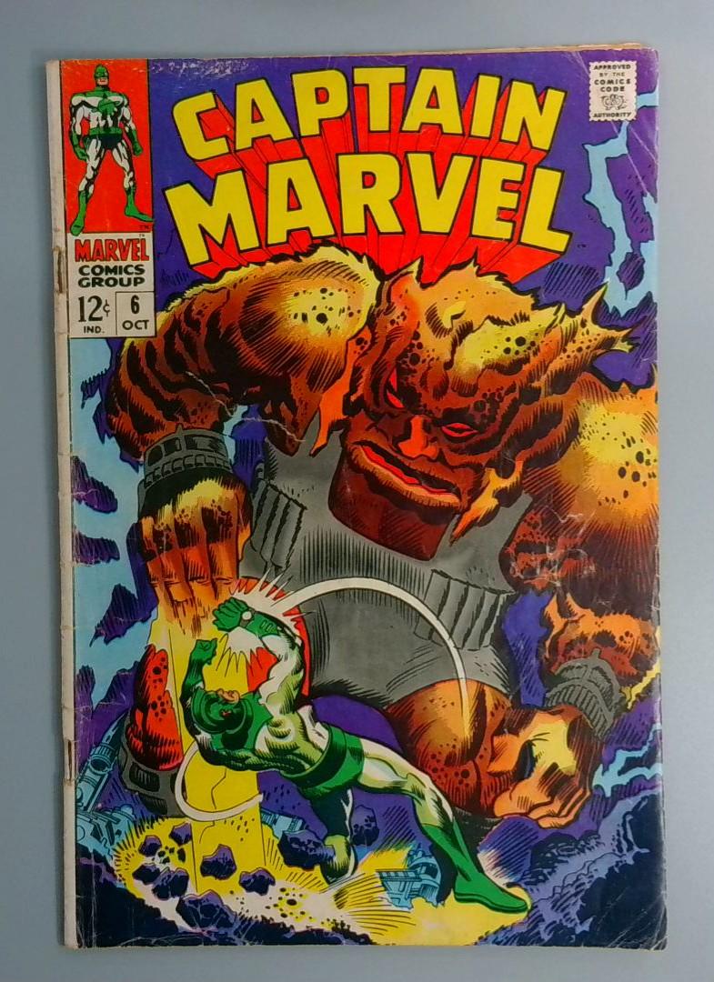 Captain Marvel #6, VG Marvel Comics, 1968 JR1