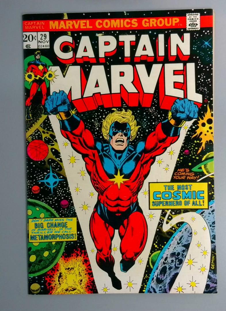 Captain Marvel #29, VG+ Jim Starlin, Marvel Comics, 1973 JR1