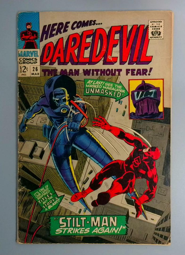 Daredevil #26, VG Stilt-Man Strikes Again, Marvel Comics, 1967 JR1
