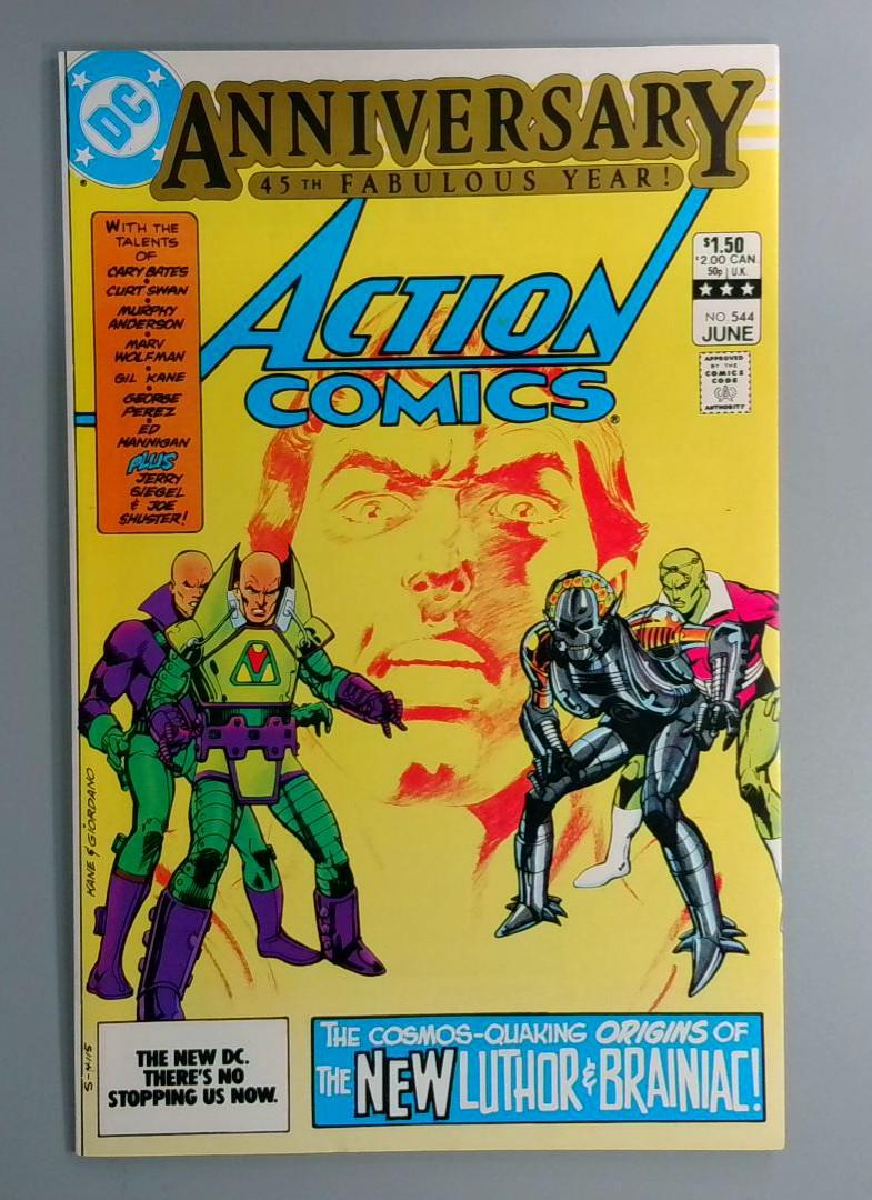Action Comics #544, NM 1st New Braniac, DC Comics, June 1983 JR1