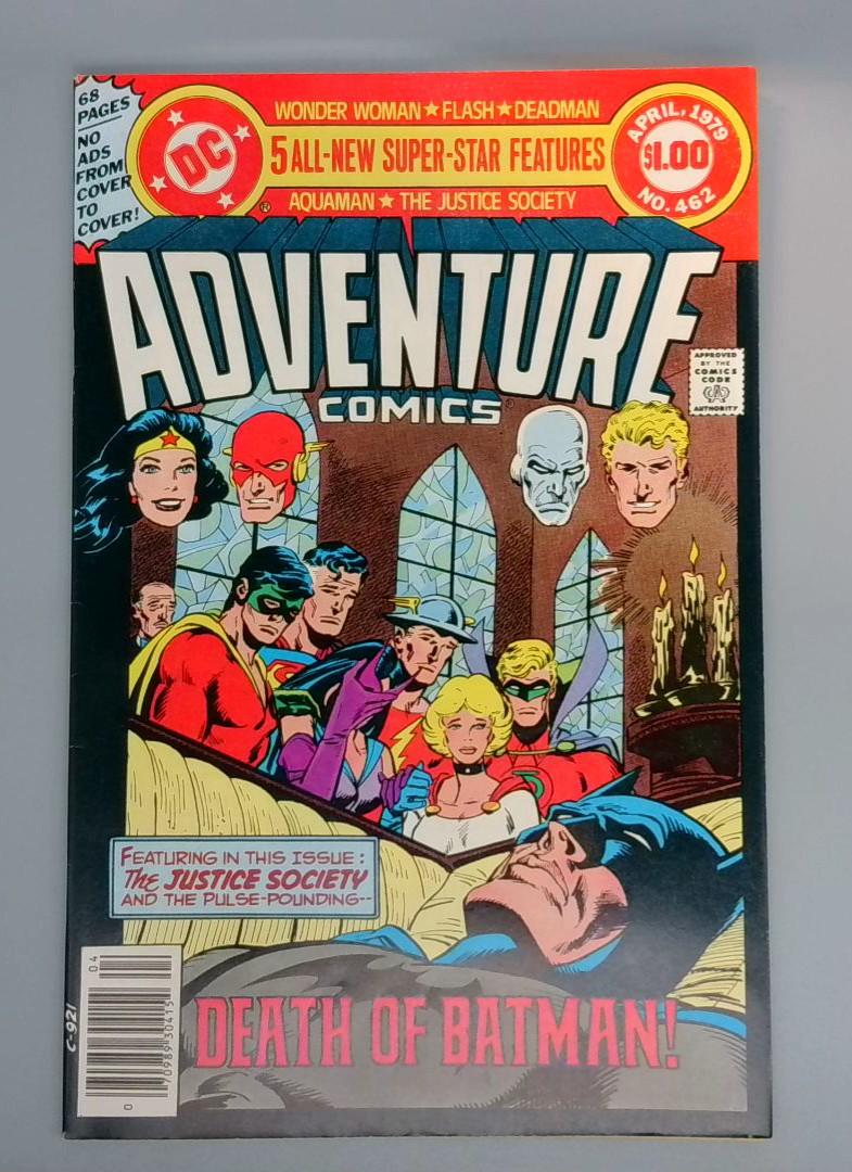 Adventure Comics #462, NM- Death of Batman, DC Comics, April 1979 JR1