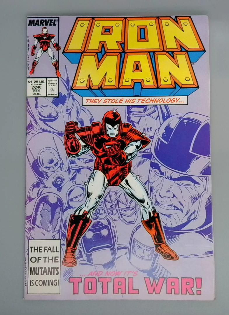 Iron Man #225, The Fall of the Mutants, Marvel, 1987 JR1