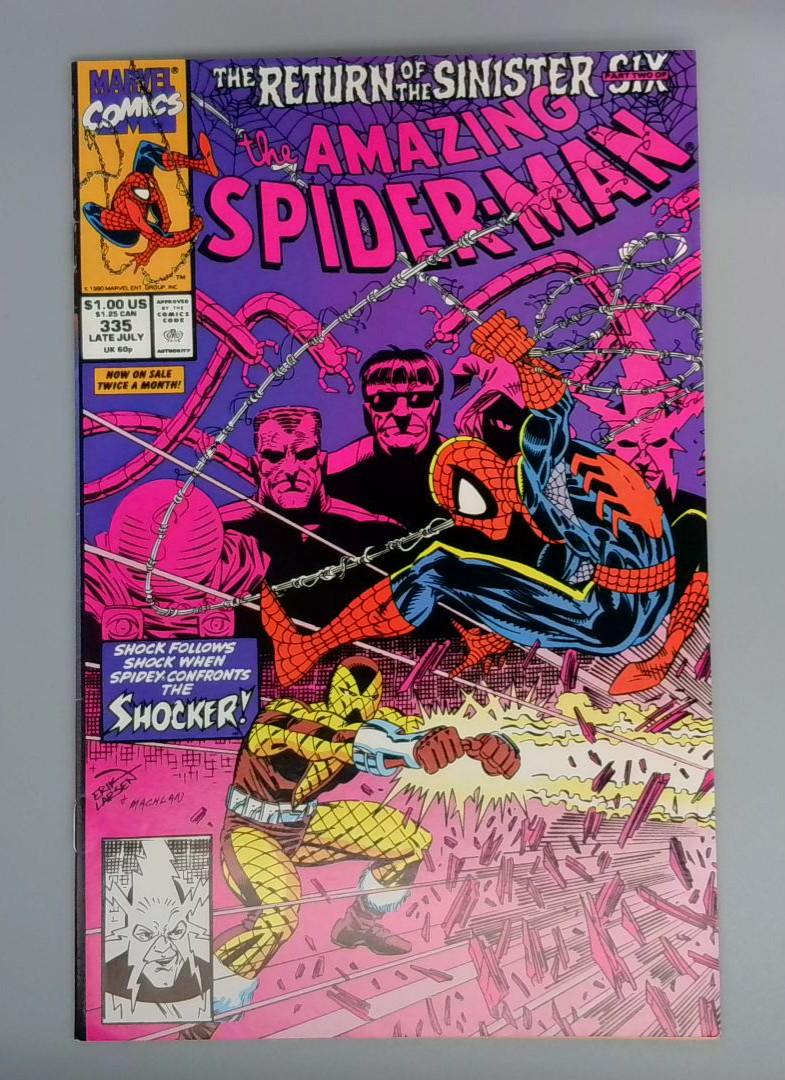 Amazing Spider-Man #335, VF/NM Sinister Six, Marvel Comics,1990 JR1