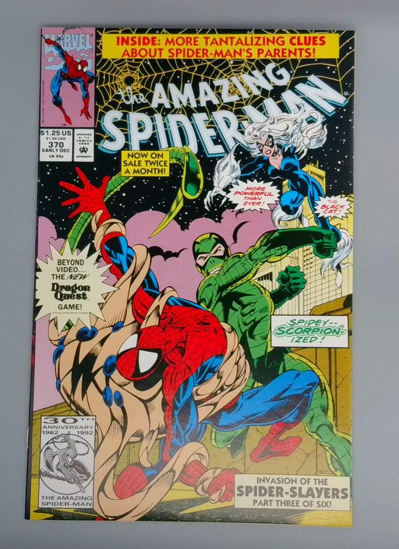 Amazing Spider-Man #370, NM Marvel Comics, 1992 JR1