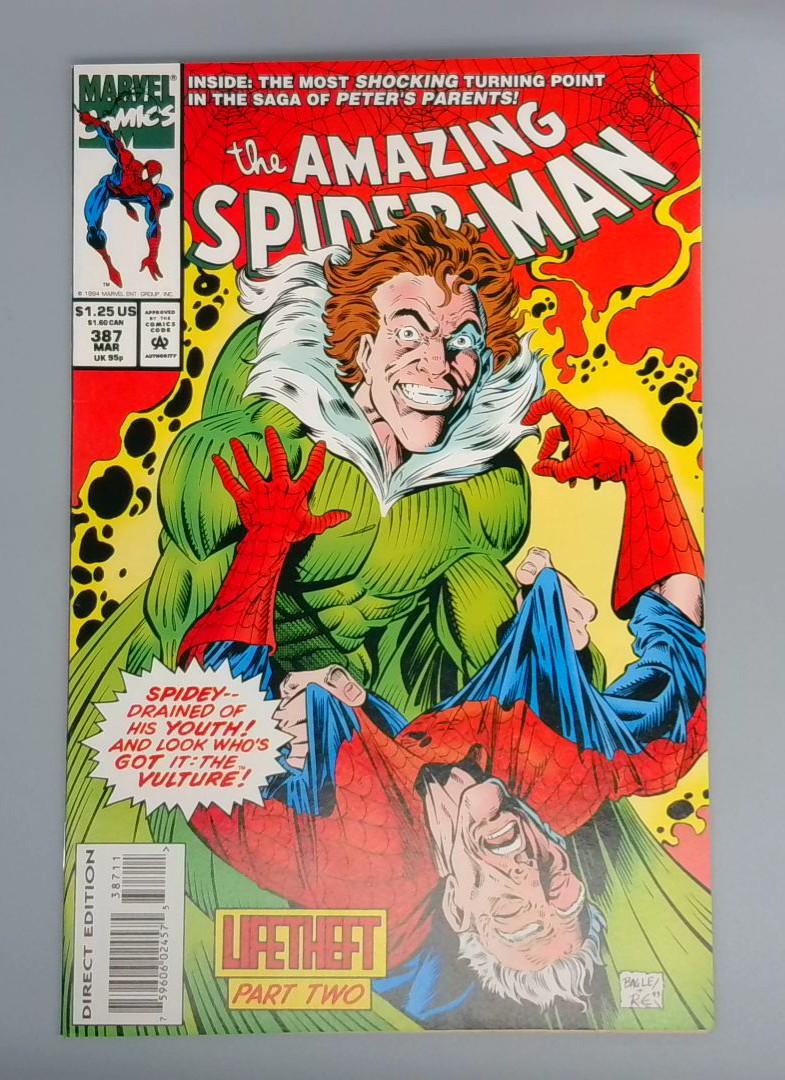 Amazing Spider-Man #387, NM- Vulture Marvel Comics, 1994 JR1