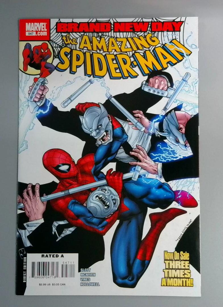 Amazing Spider-Man #547, NM- Brand New Day, Marvel Comics, 2008 JR1