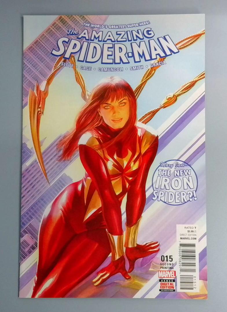 Amazing Spider-Man #15, VF/NM Mary Jane Second Printing, Marvel, 2015 JR1
