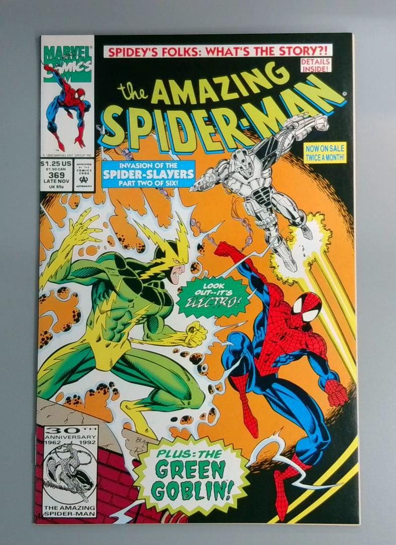 Amazing Spider-Man #369, NM Marvel Comics, 1992 JR1