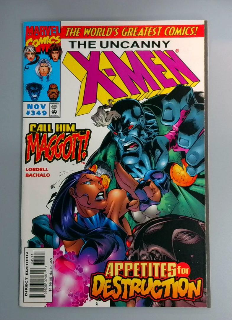 Uncanny X-Men #349, NM Call Him Maggott, Marvel Comics, 1996 JR1