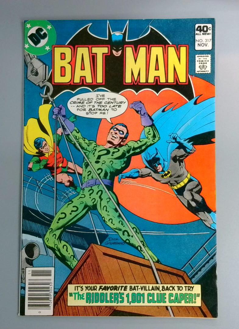 Batman #317, VF+ The Riddler DC Comics, 1979 JR1