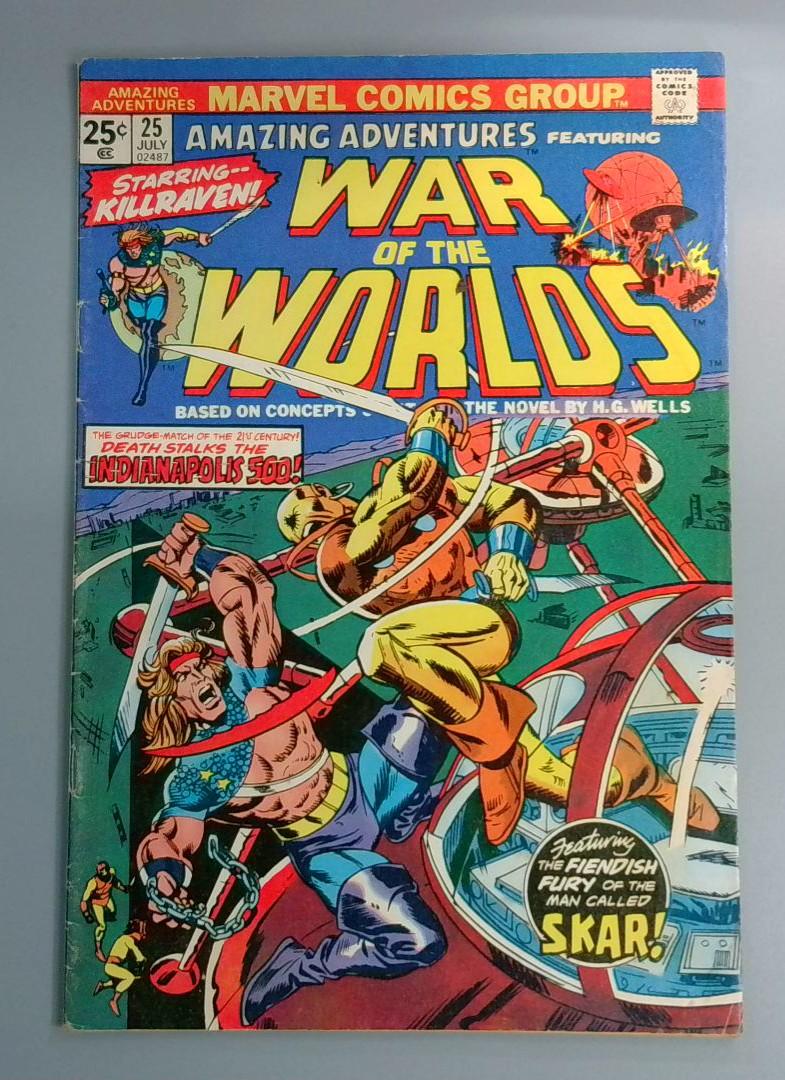 Amazing Adventures #25, War of the Worlds, Marvel Comics, 1973 JR1