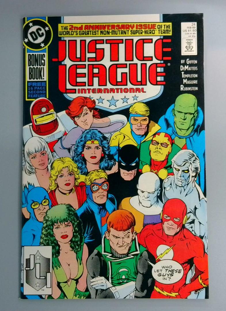 Justice League International #24, NM 1st Justice League Europe DC, 1989 JR1