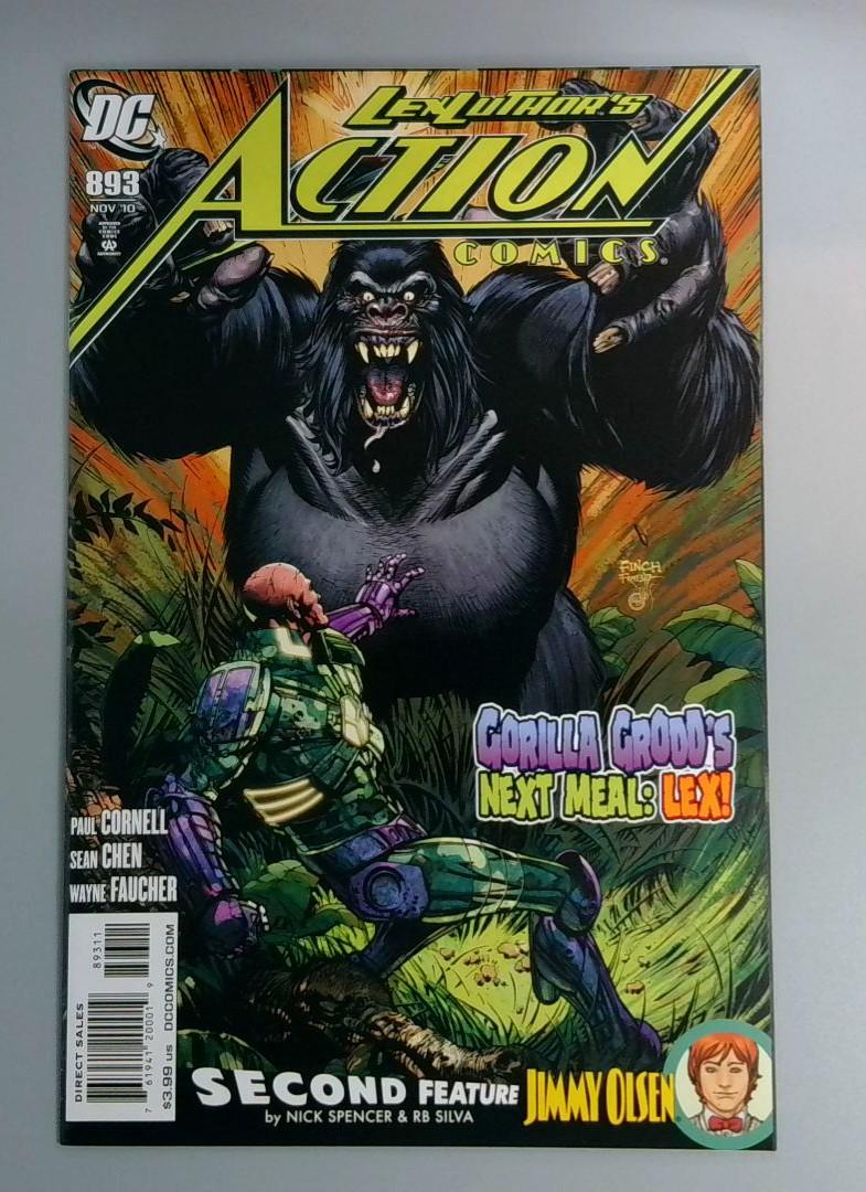 Action Comics #893, NM Gorilla Grodd DC Comics, 2010 JR1