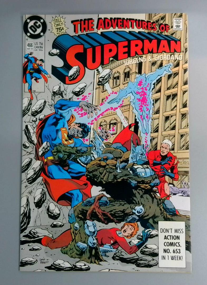 Adventures of Superman #466, VF 1st Hank Henshaw DC Comics, 1990 JR1