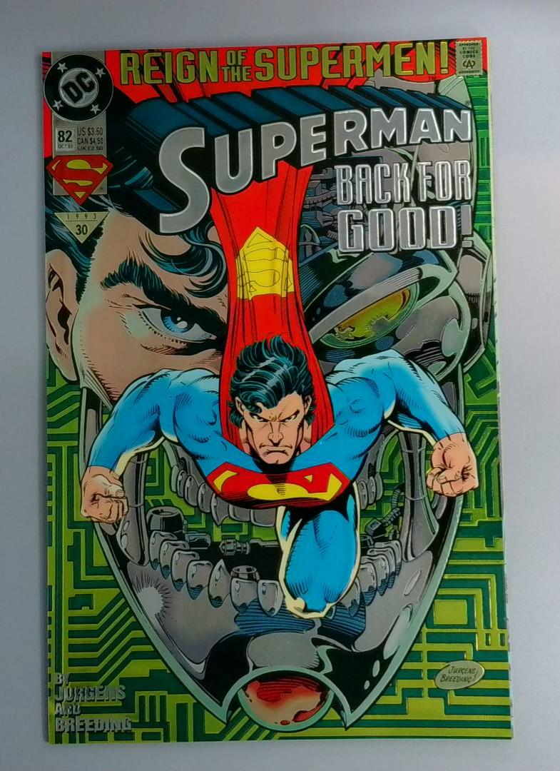 Superman #82, NM Reign of the Supermen, DC Comics, 1993 JR1