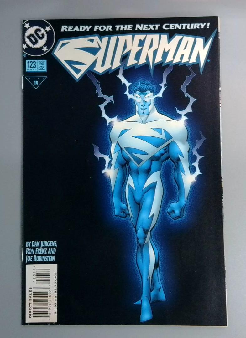 Superman #123, NM Glow-In-the-Dark Cover DC Comics, 1997 JR1