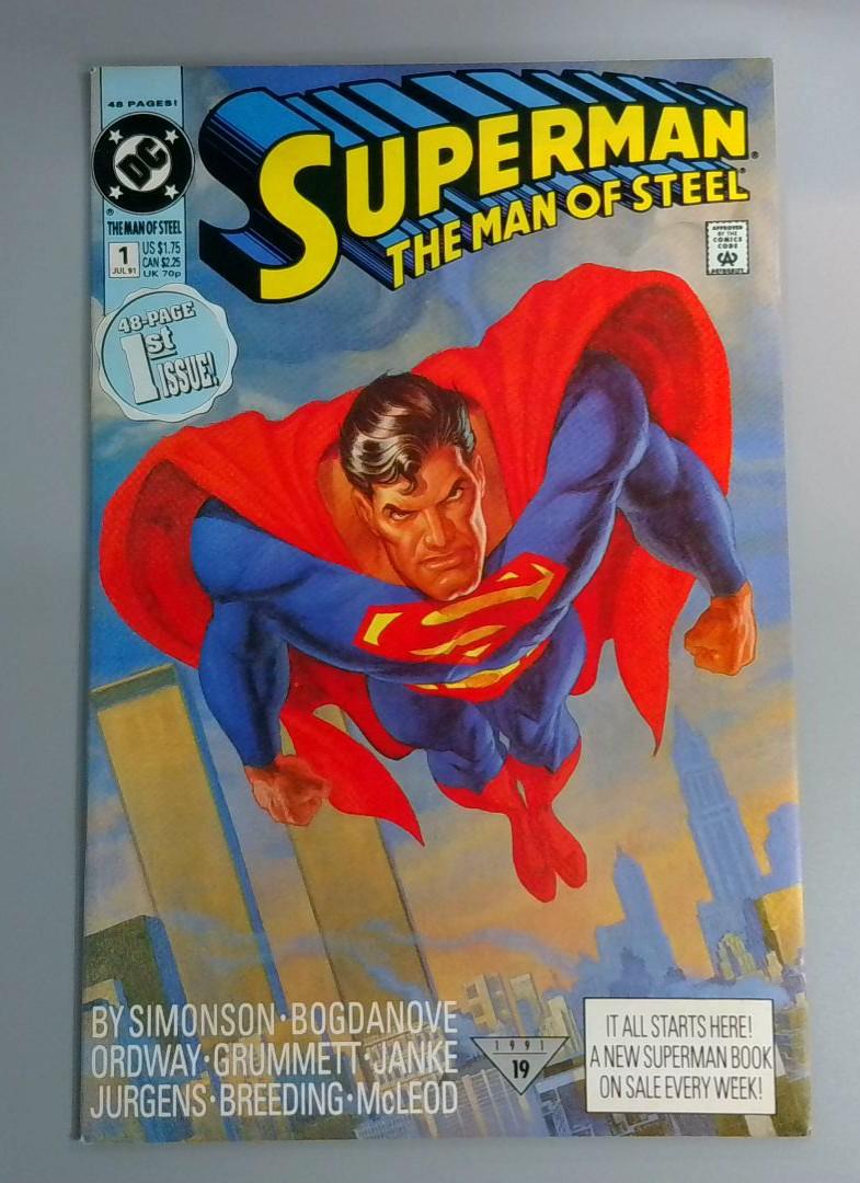 Superman: The Man of Steel #1, VF/NM DC Comics, 1991 JR1
