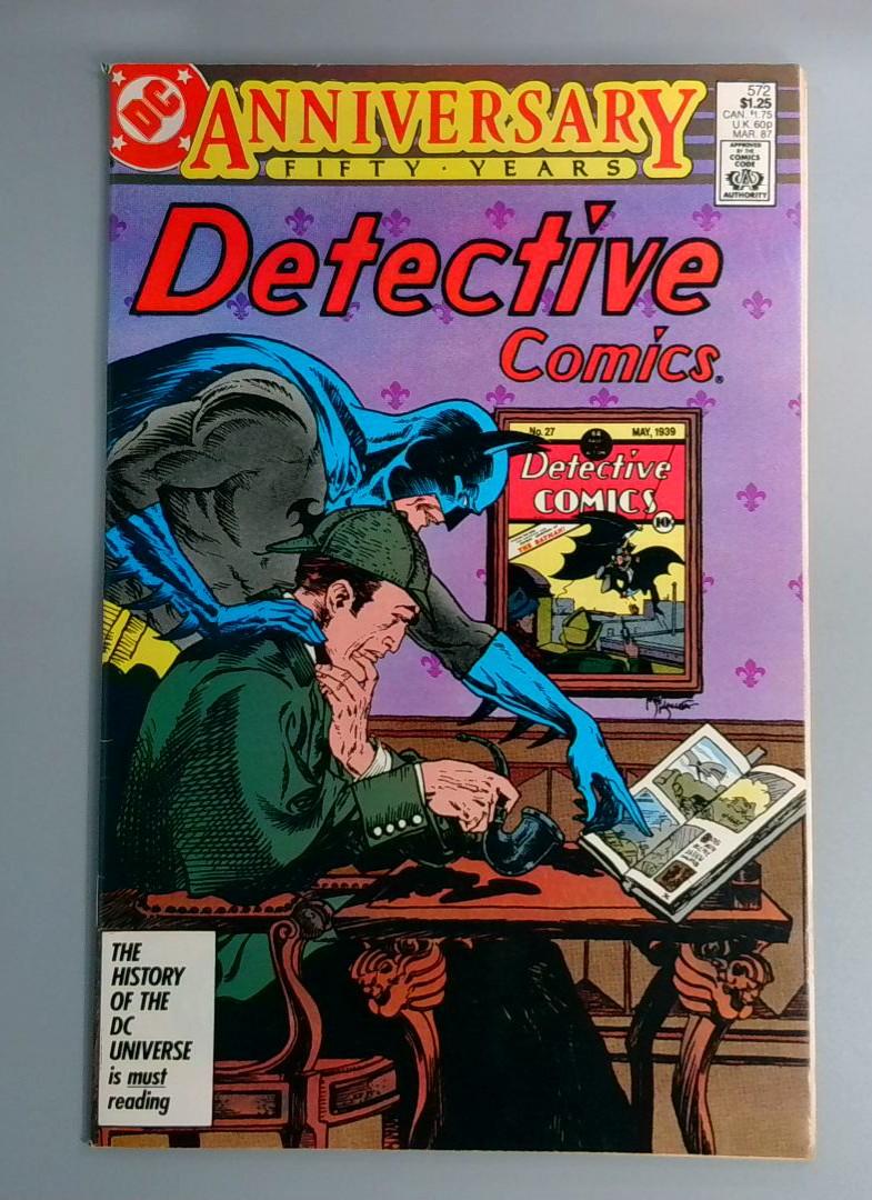 Detective Comics #572, VF/NM Anniversary 50 Years Issue, DC Comics, 1987 JR1