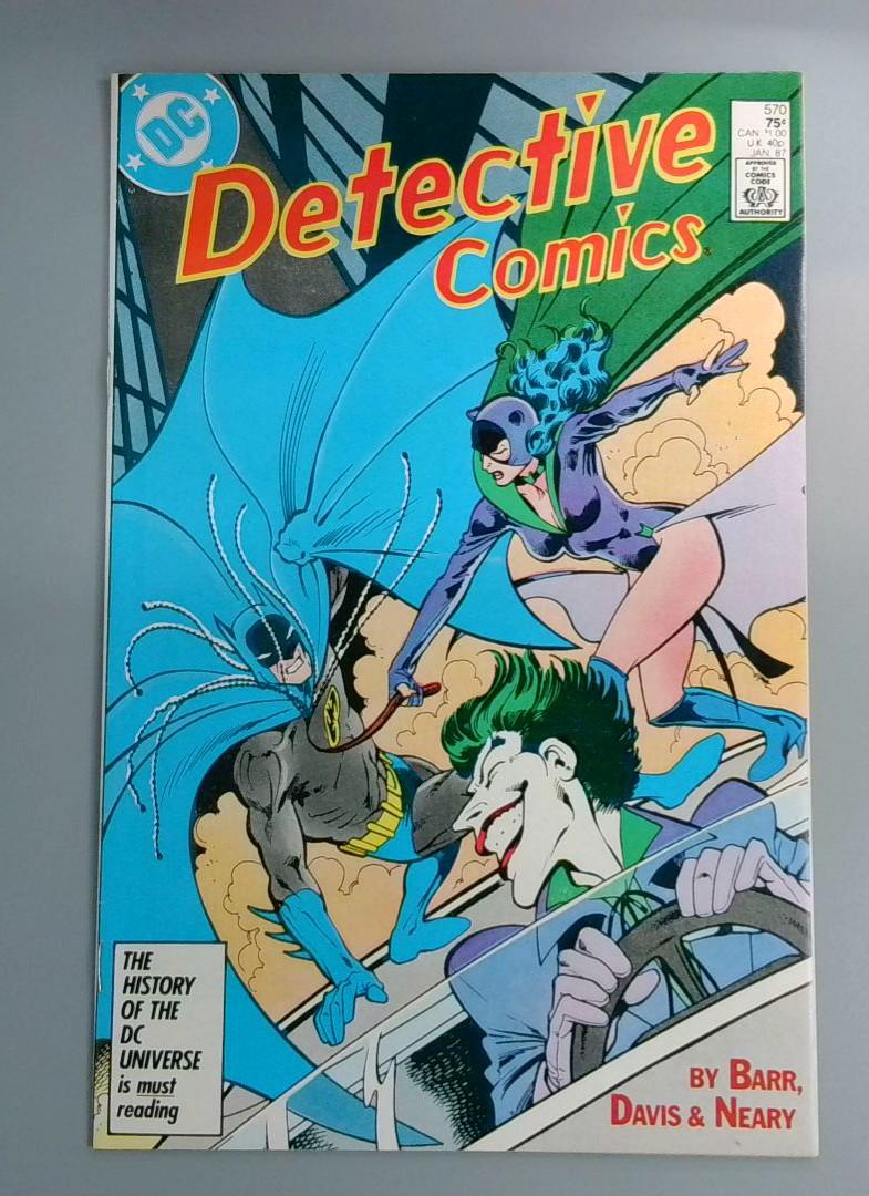 Detective Comics #570, VF+ Catwoman DC Comics, 1986 JR1