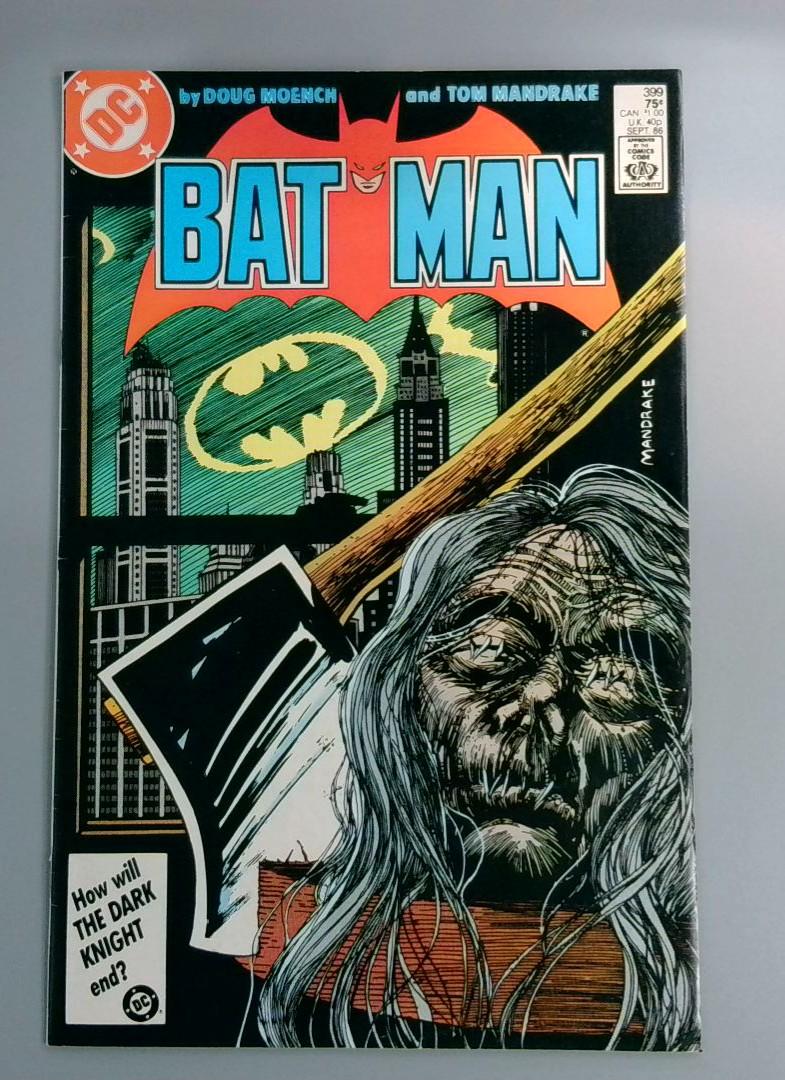 Batman #399, VF- DC Comics, 1986 JR1