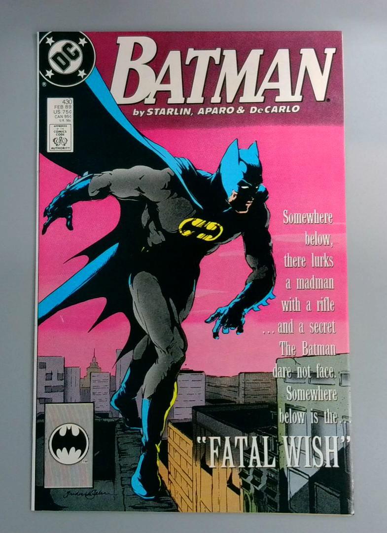 Batman #430, NM Jim Starlin DC Comics, 1989 JR1