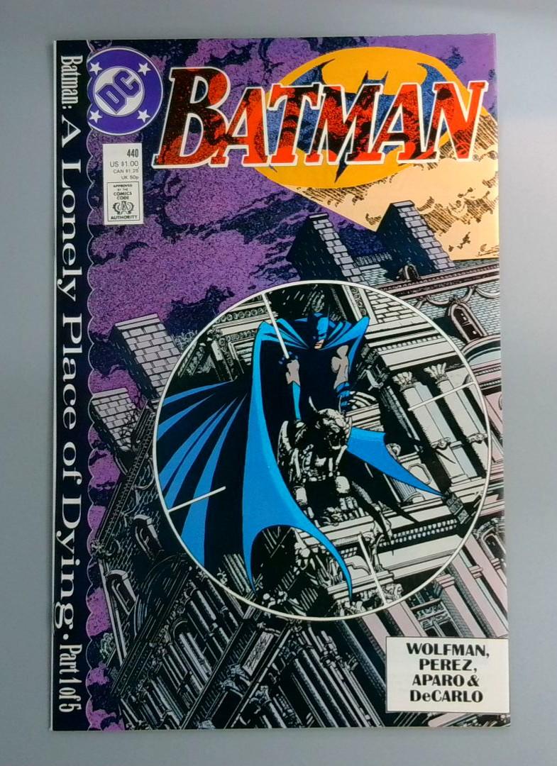 Batman #440, NM A Lonely Place of Dying Part 1, DC Comics, 1989 JR1