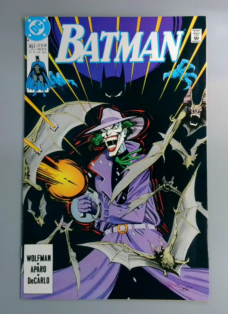 Batman #451, NM- New Joker DC Comics, 1990 JR1