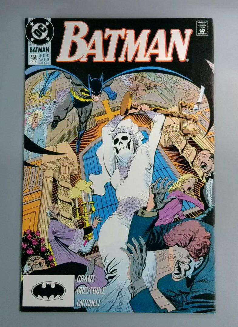 Batman #445, VF/NM Dead Bride DC Comics, 1990 JR1