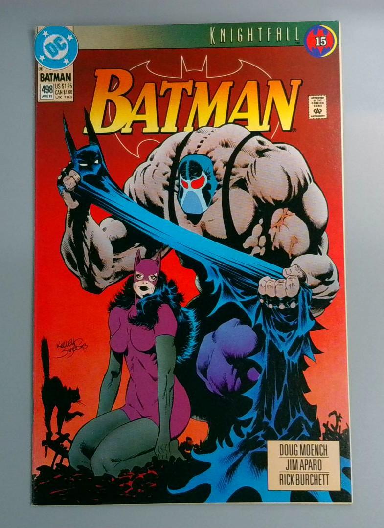 Batman #498, NM Knightfall, Bane DC Comics, 1993 JR1