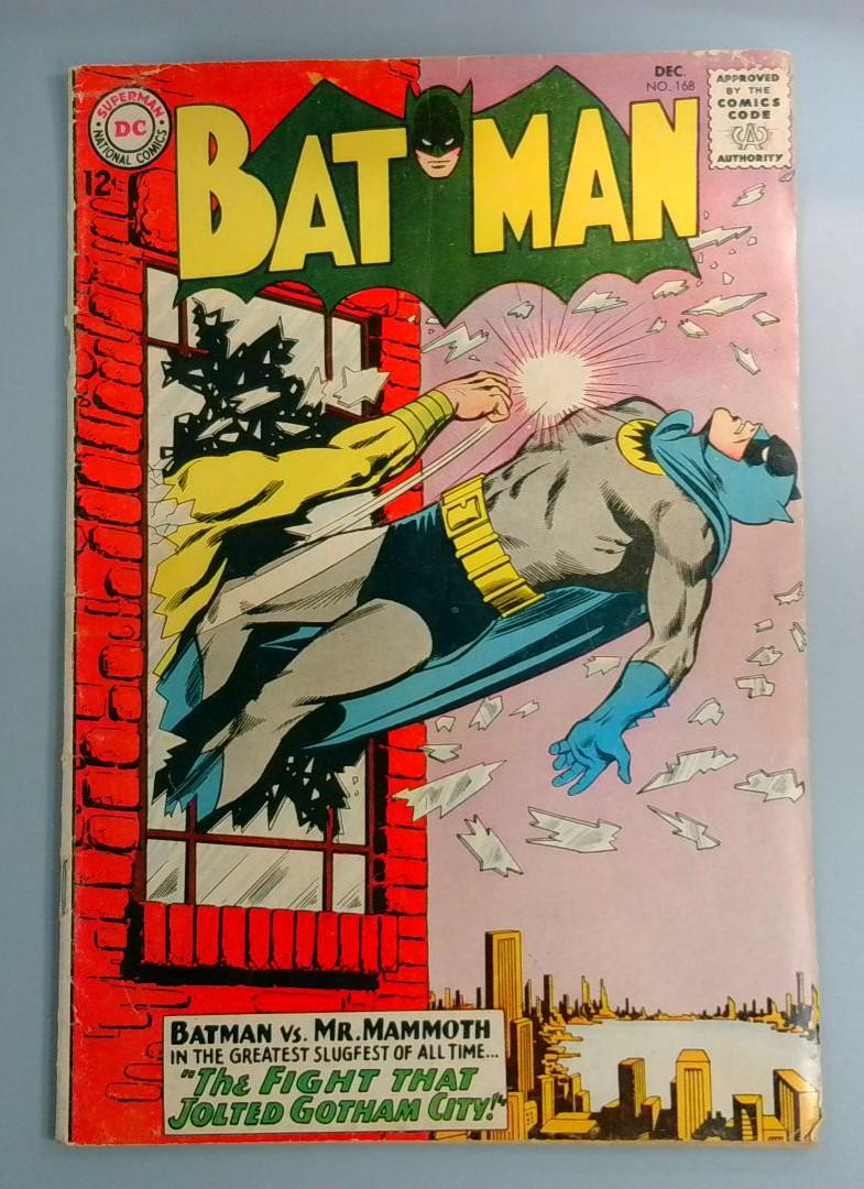 Batman #168, VG DC Comics, December 1964 JR1