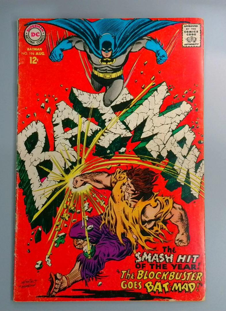 Batman #194, VG+ 2nd Blockbuster DC Comics, 1967 JR1